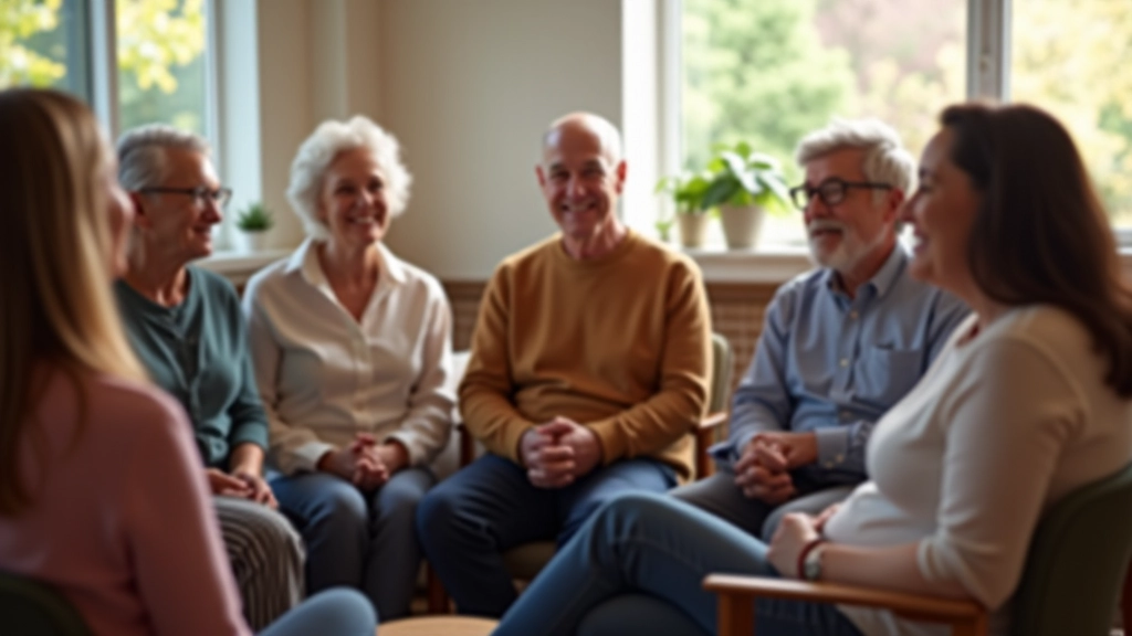 Group of adults enjoying meaningful conversation and laughter together